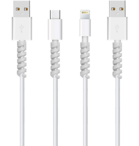 STRIFF 12 Pieces Highly Flexible Silicone Micro USB Protector, Mouse Cable Protector